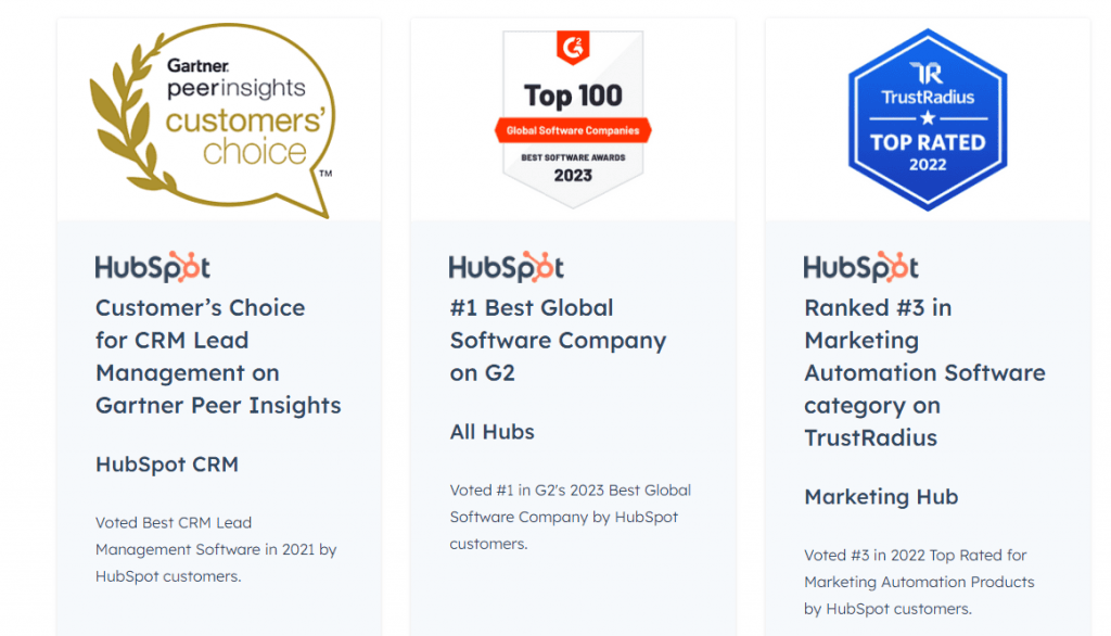 пользовательские отзывы HubSpot