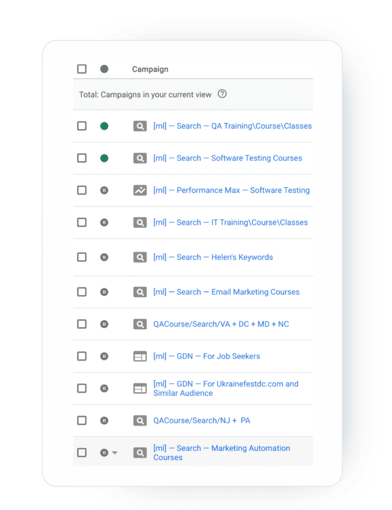 how to launch Google Ads for an IT school